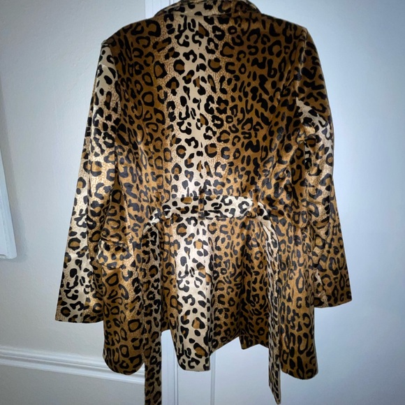 NWT Leopard print animal print jacket M Y2K Retro Core Austin Powers Funky Disco - Picture 10 of 11